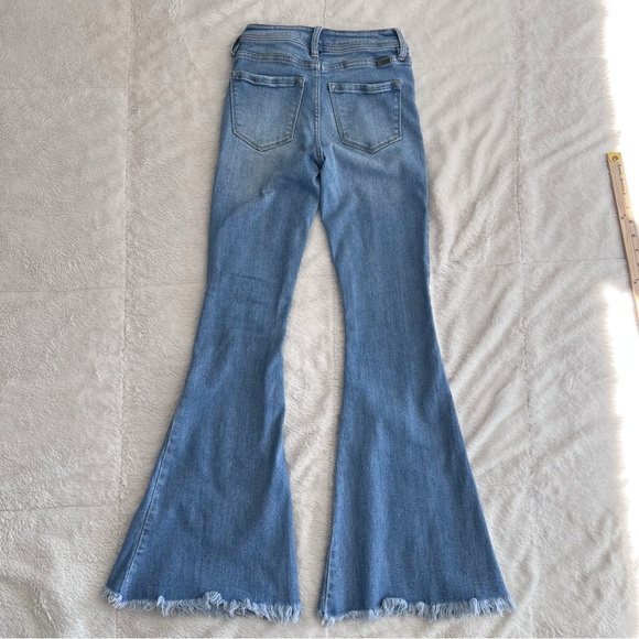 Kancan High Rise Front Seam Light wash Denim Blue Jeans Women’s 23 31”inseam - Picture 3 of 16